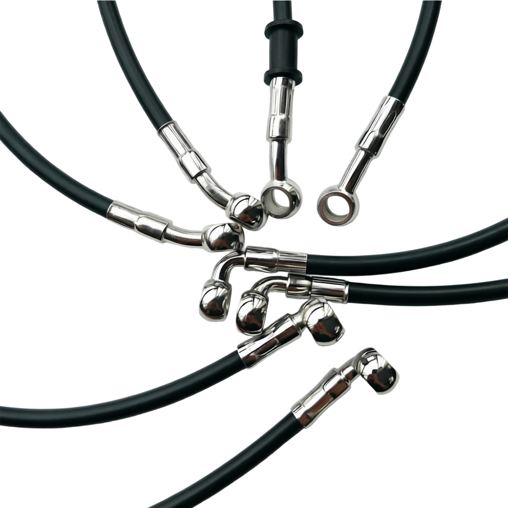 Black 28°-90° Degree Hydraulic - Motorcycle Brake Cable recension och pris